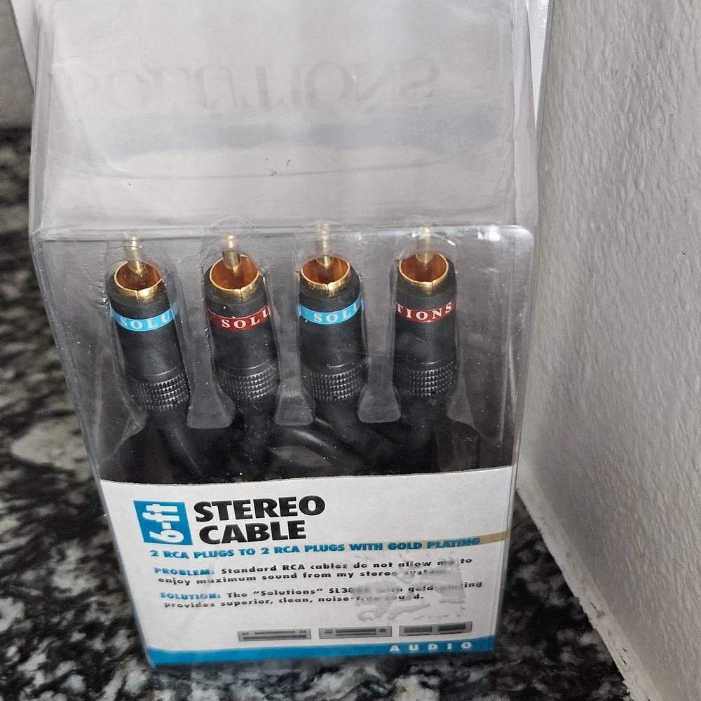Brand New Solutions Premium Quality 6-ft Stereo Cable (SL306R) with gold plating - Picture 2 of 9